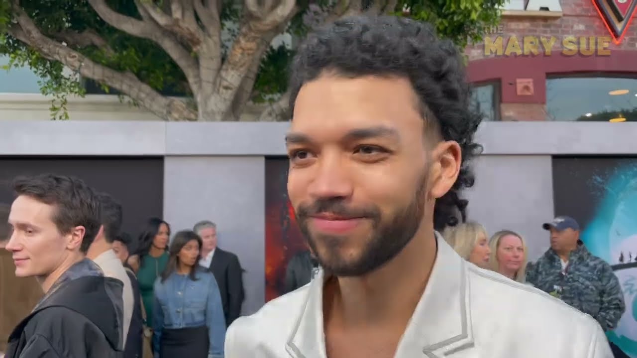 Justice Smith talks 'Dungeons & Dragons: Honor Among Thieves' at the LA premiere!