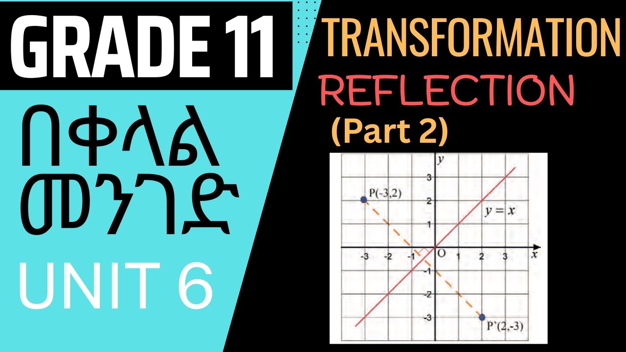 Exercise 6.4 | Reflection | Points | Transformation of the plane | Part 2 |  Grade 11 | Unit 6
