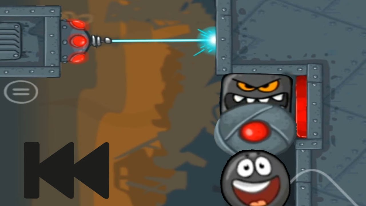 RED BALL 4 BLACK BALL REWIND KILL SQUARE AND ROBOT (LEVEL 43)