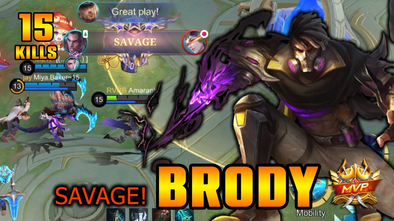 15 Kills + SAVAGE!! Lethal Fang Brody! ~ MLBB
