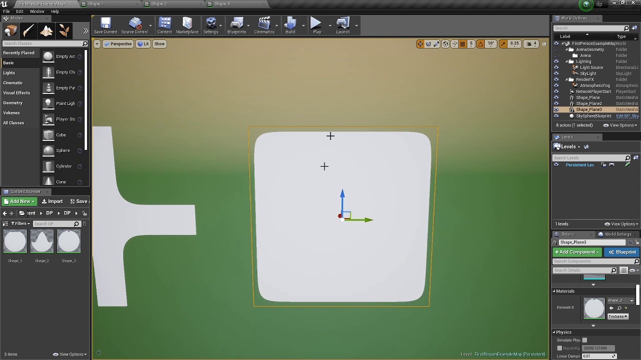 DPTV UE4 Material Tutorial 30 (Mathematical Shapes)