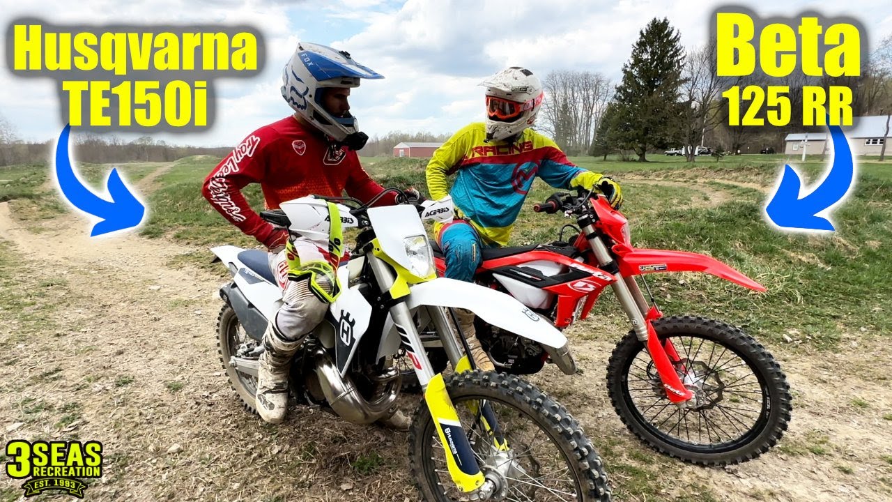 Двухтактные мотоциклы для мотокросса с малым диаметром цилиндра! Husqvarna TE150i и Beta 125 RR