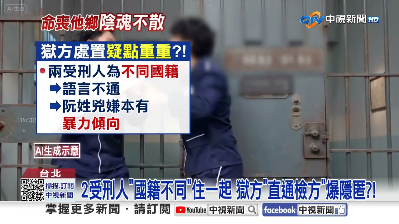 外籍受刑人遭狂毆