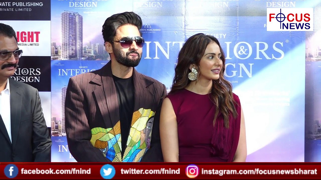 RAKUL PREET SINGH & JACKKY BHAGNANI UNVEILING THE NEW ISSUE OF SOCIETY INTERIORS & DESIGN MAGAZINE