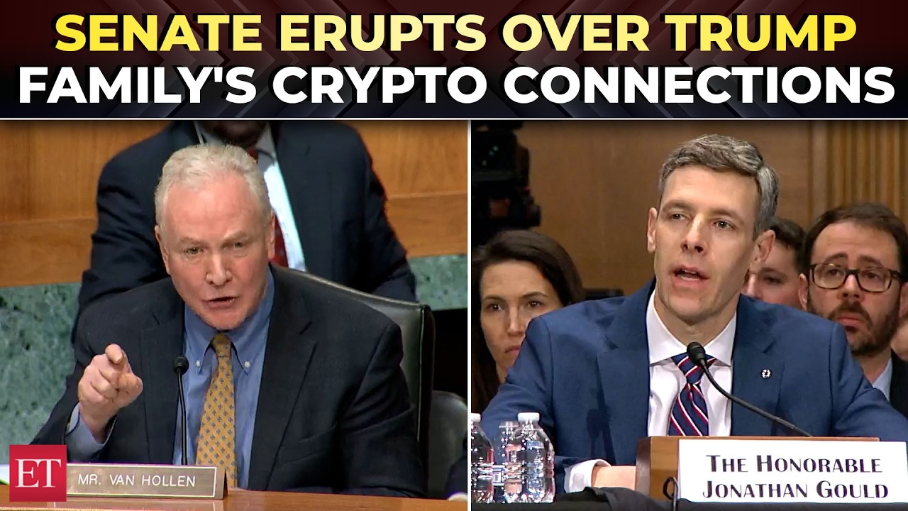 'If you deny, will President fire you?': Van Hollen grills Gould over Trump family’s UAE crypto ties