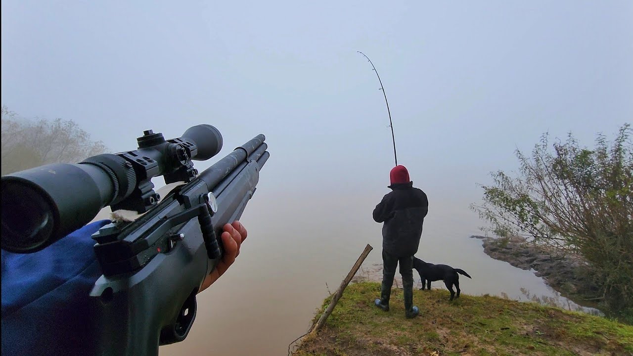 CAZA Y PESCA EN LA ISLA!! AVENTURA ENTRE LA NIEBLA