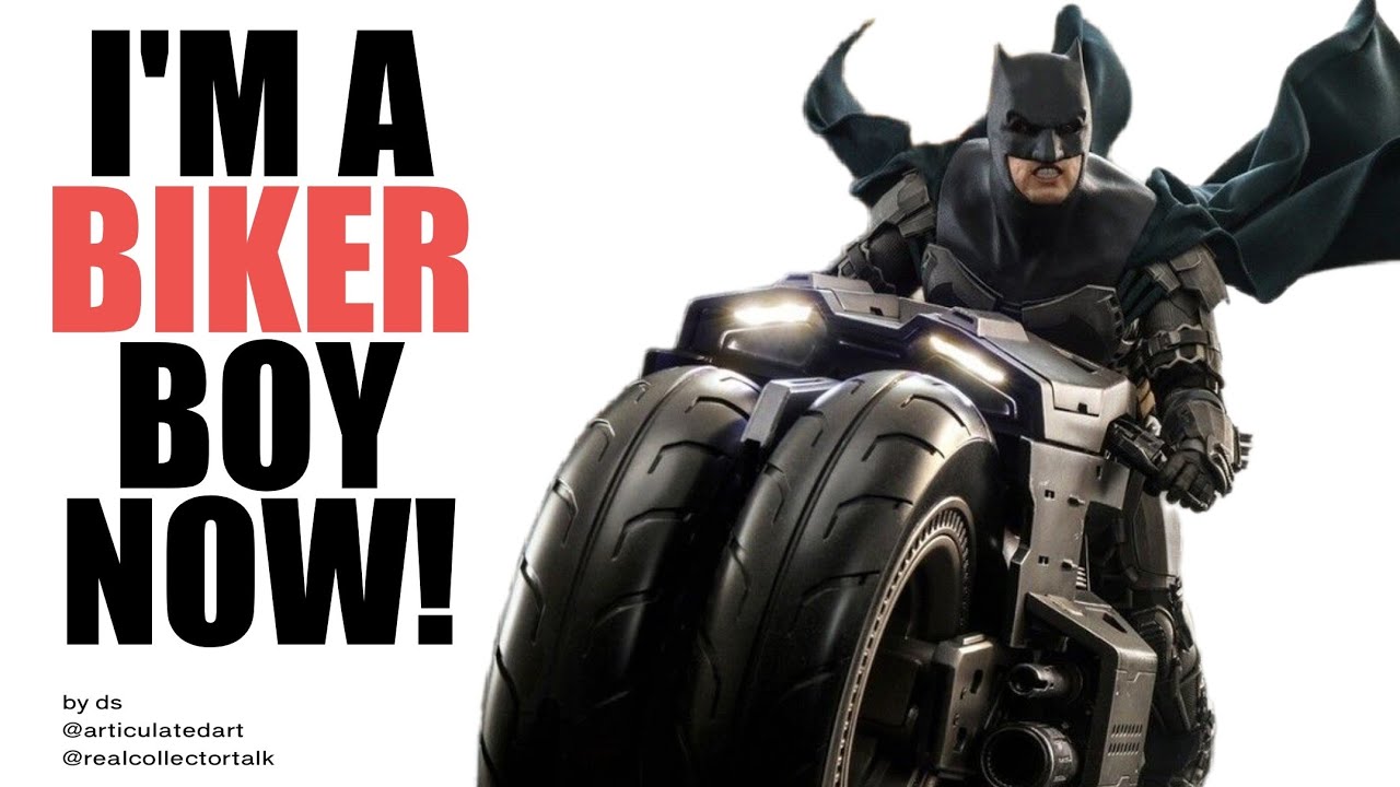 Oh It's GLORIOUS!! Hot Toys The Flash Movie Batman Sixth Scale Figure & Batcycle DC Ben Affleck