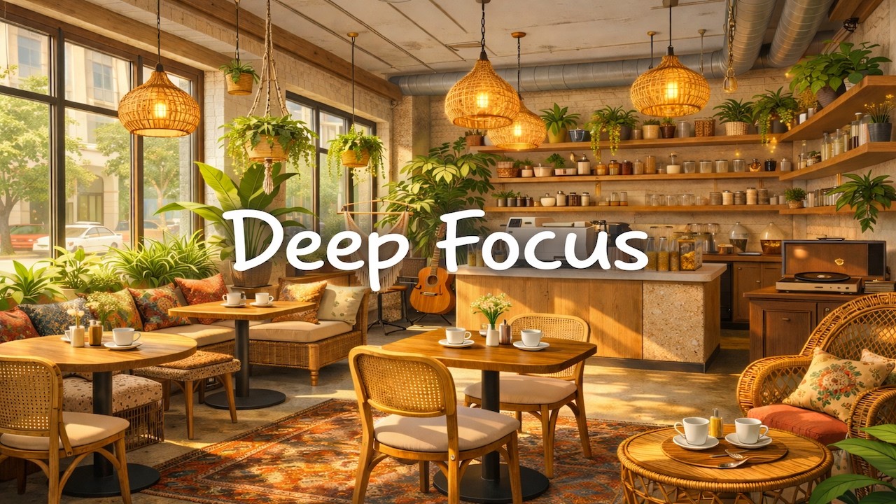 ☕ 3 Hours of Café Ambient Focus | Background Music for Studying, Work & Deep Concentration