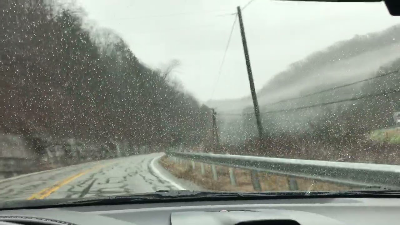 Driving through the Appalachian mountains while listening to the Sky Sailing Album on a rainy day