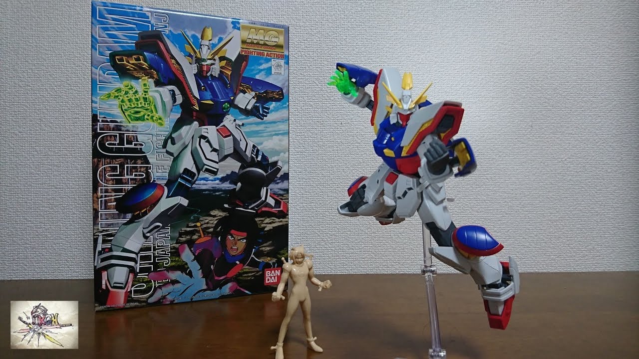 （ポーズがよく決まる約17年前のキット！！）MG シャイニングガンダム 　レビュー
