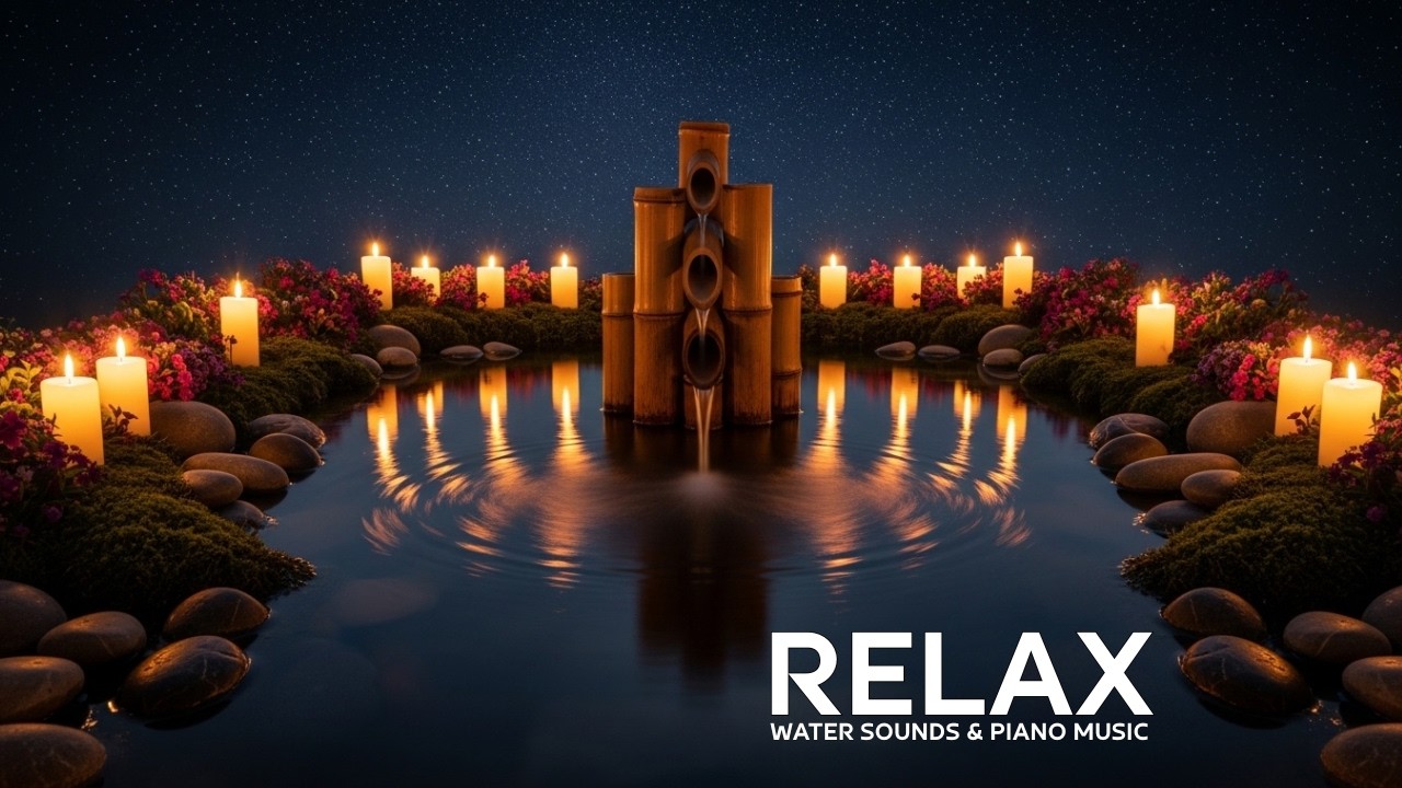 🌿 Zen Stream Water & Gentle Piano | Quiet Sleep Ambience 🌿