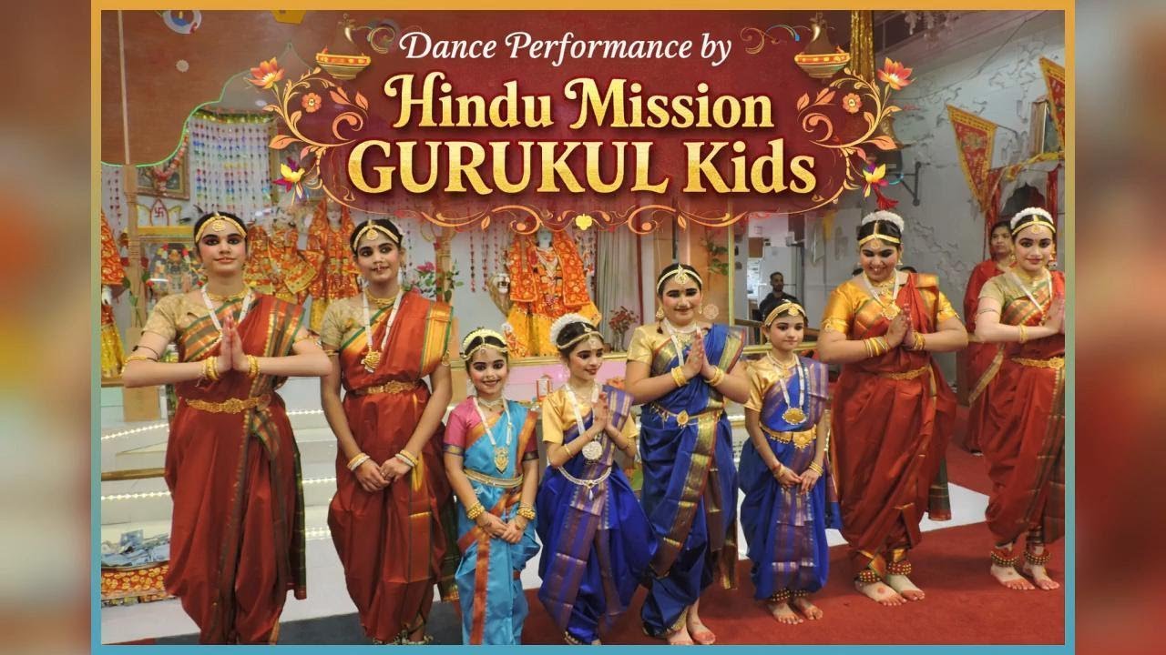 New Year Celebrations Dance Performance GURUKUL Kids at Hindu Mission of Canada 4th Jan 2026