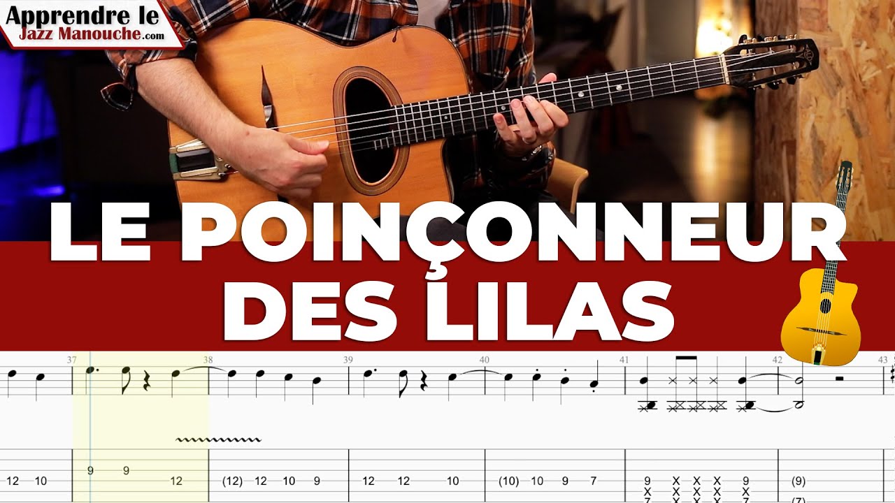 Le Poin&ccedil;onneur des Lilas (Serge Gainsbourg) - Solo et tablature (Gyspy jazz free tab)