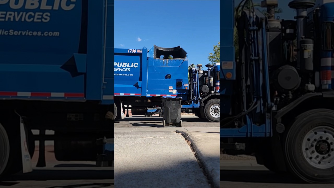 Republic services Mack Heil Python side loader