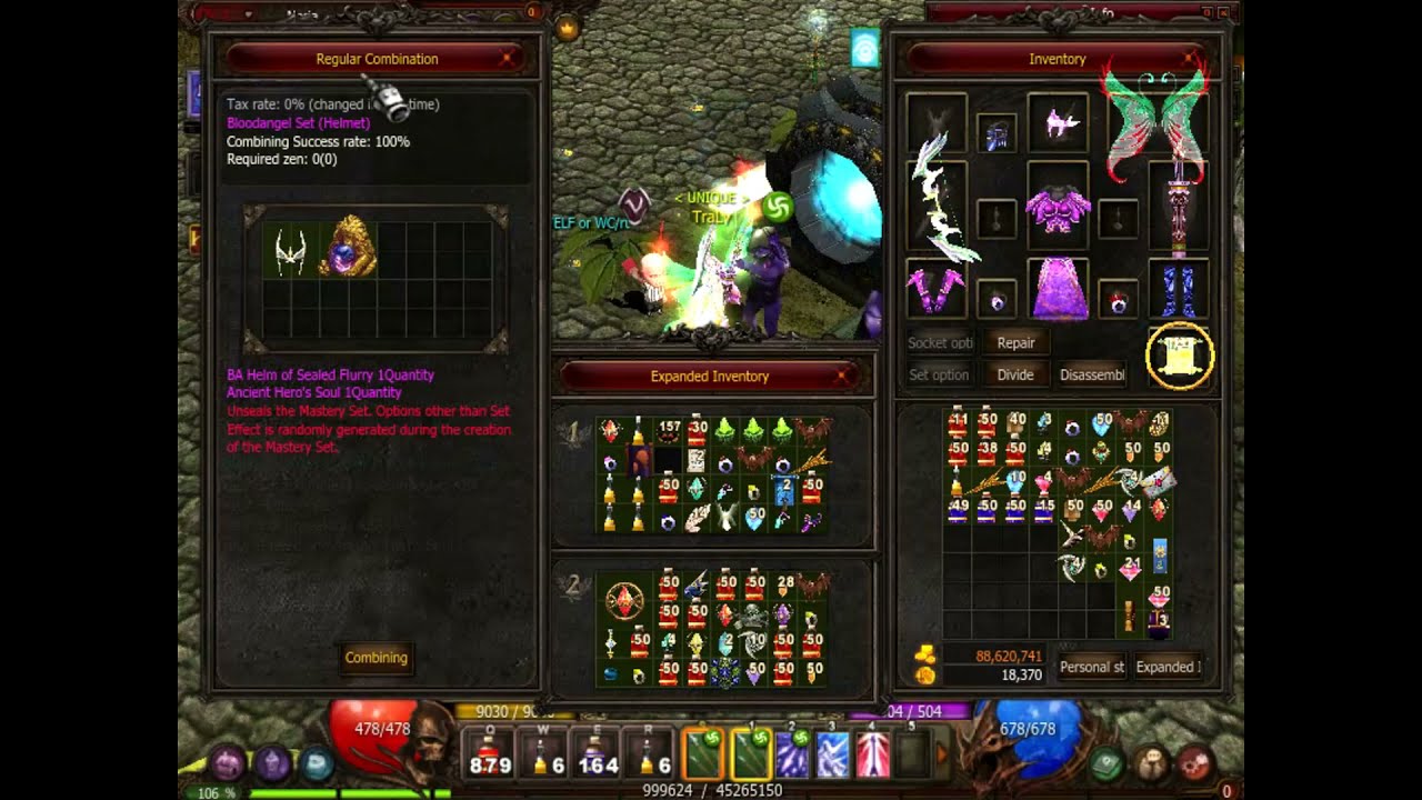 Unsealing ABA item - MU Online