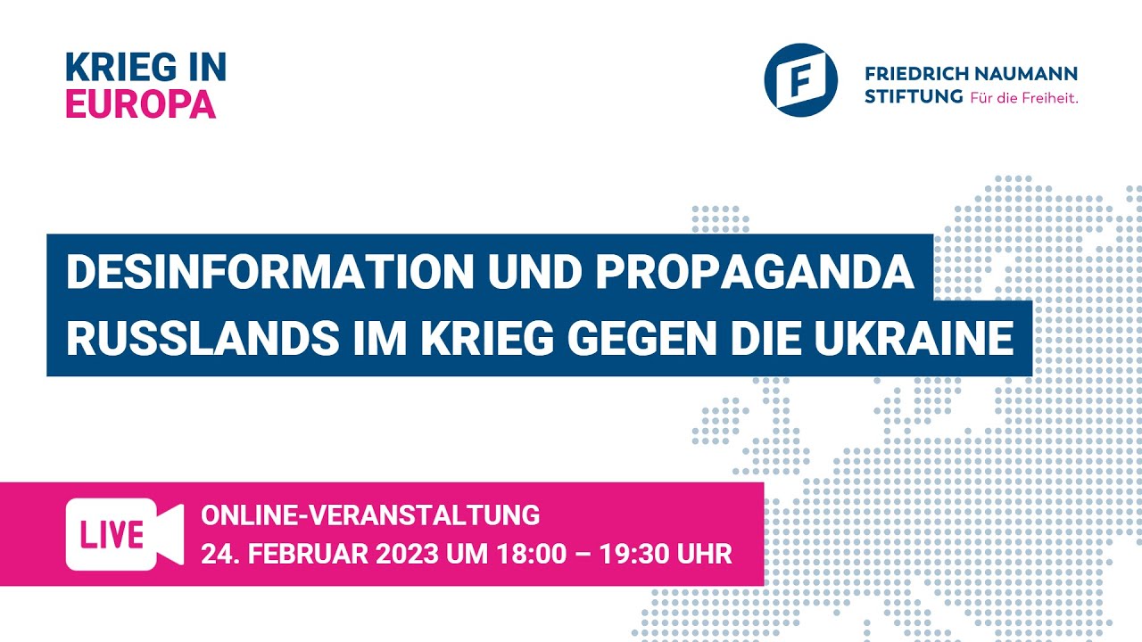 Desinformation und Propaganda Russlands im Krieg gegen die Ukraine