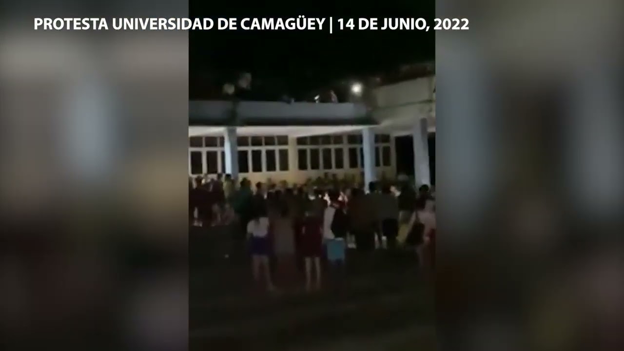 Por la falta de electricidad y agua protestan estudiantes en la Universidad de Camagüey