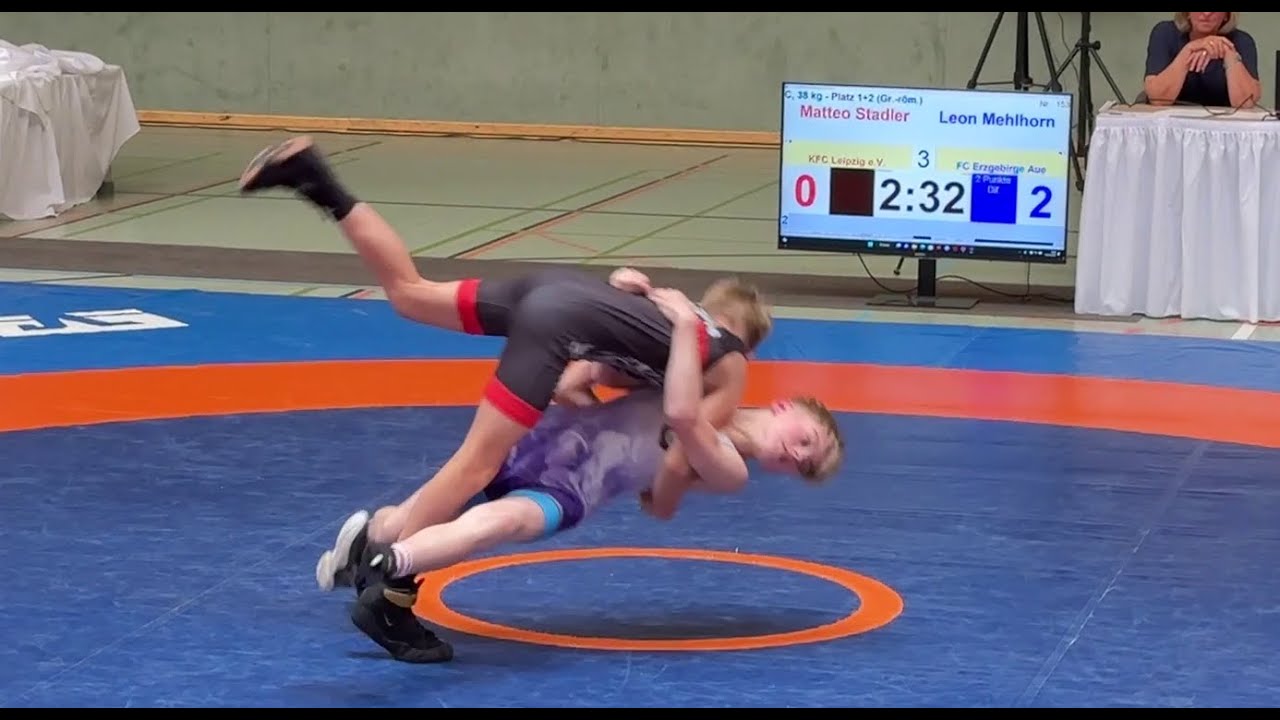 Wrestling / Ringen, Offene MDM in Stendal, Jugend C, 38 kg, greco-rom., Stadler - Mehlhorn