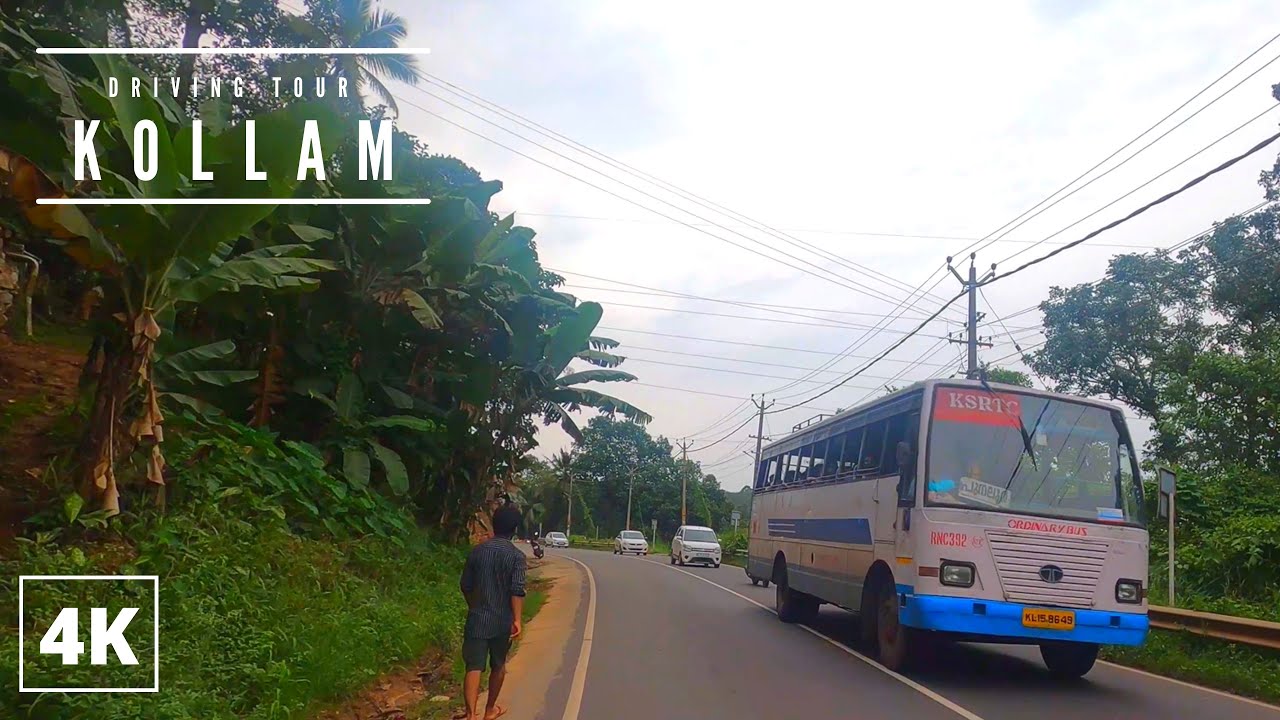 [ 4K ] Driving through Kollam - Kunnicode, Mountain Views, Amazing Indian Roads 🇮🇳