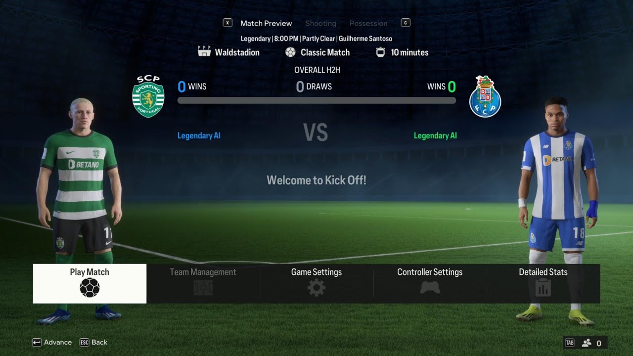 Sporting vs FC Porto | Super Cup | EA FC 24 Gameplay Simulation