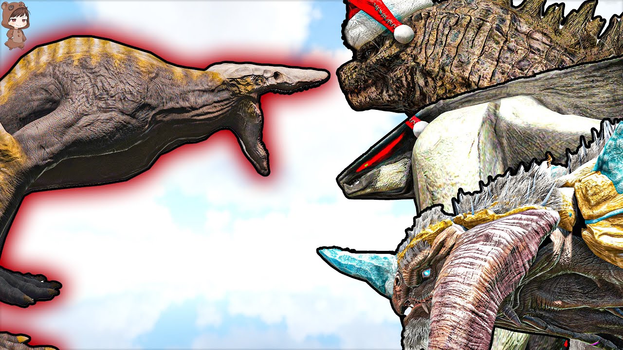 Titanus Skull Crawler VS Ice Titan & Titanus Kaiju | ARK Mod Battle Ep.213