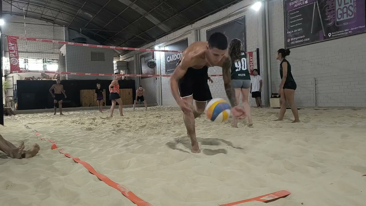 Jogo da fina, torneio em Novo Hamburgo, vitória de 2 sets a 0 CT Miranda.
