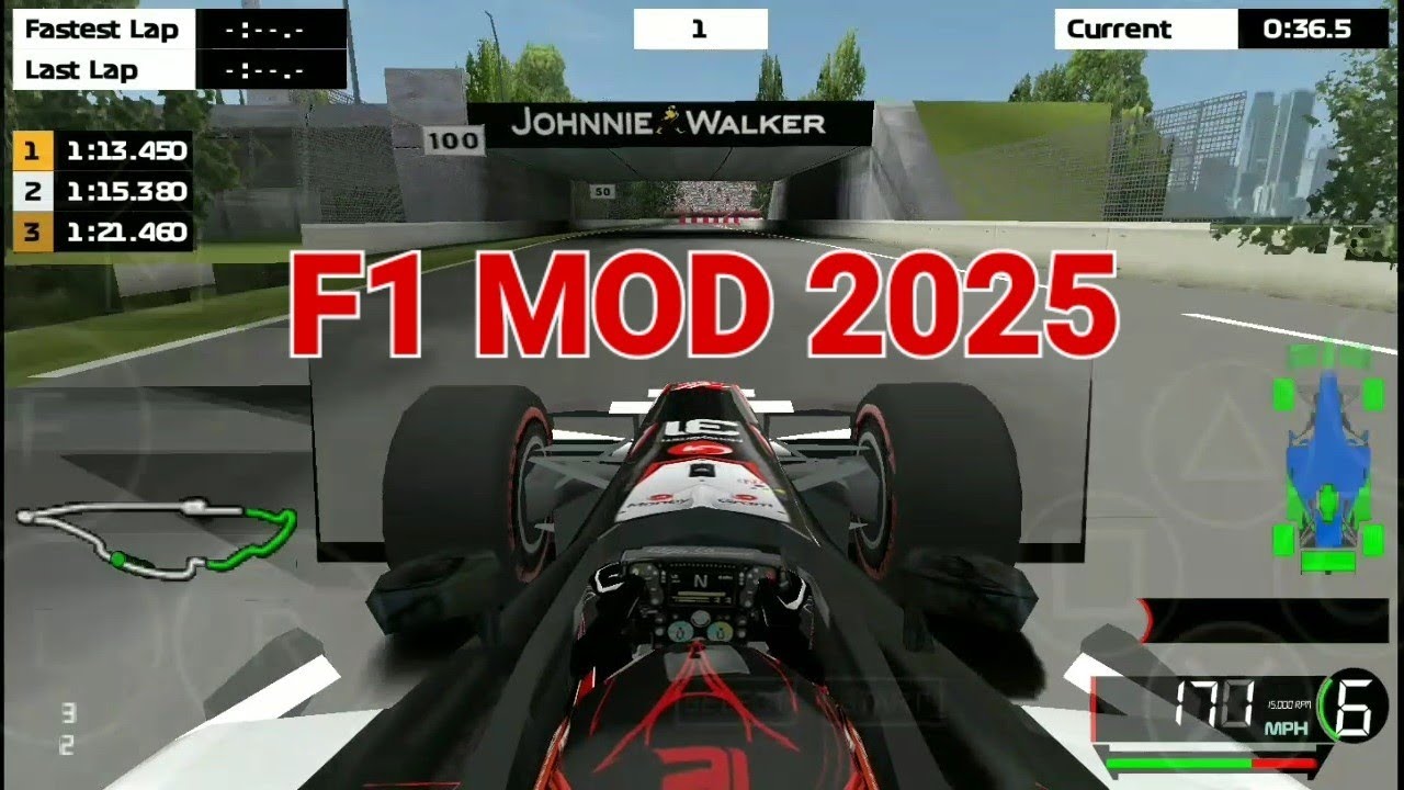 F1 2006 PSP |Mod f1 2025  Textures #ppsspp #canary #f12025 #psp #pspmod 