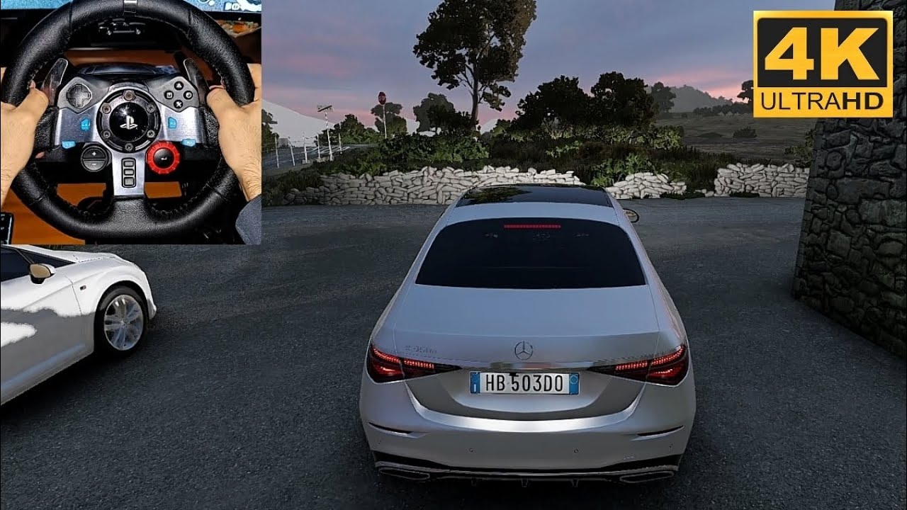 Mercedes S350d on BeamNG.drive | Realistic Driving & Ultra Realistic Crashes [4K Gameplay]