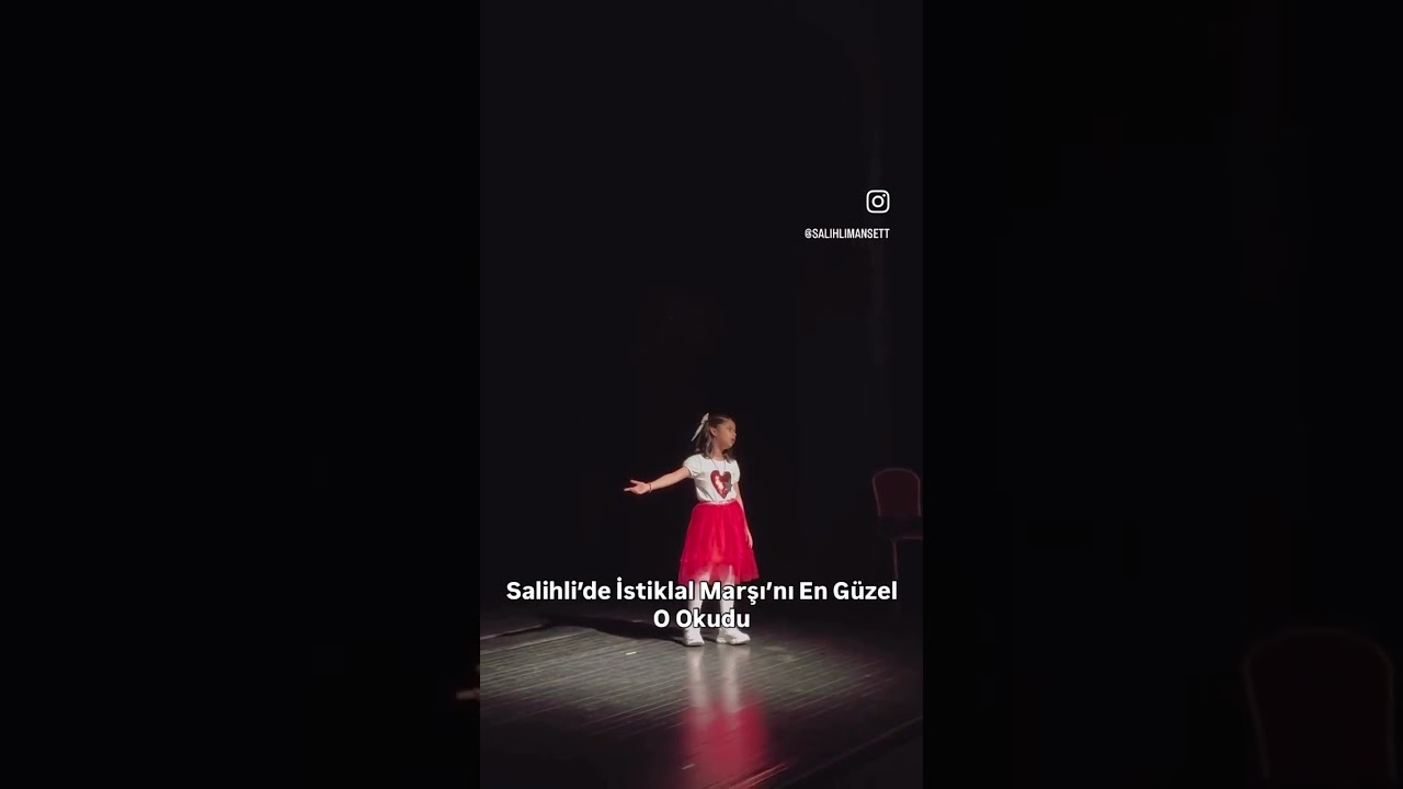 Salihli’de İstiklal Marşı’nı En Güzel O Okudu 