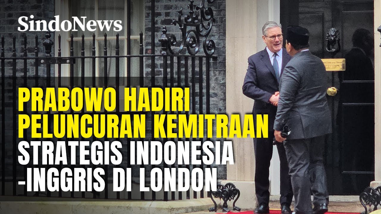 Prabowo Hadiri Peluncuran Kemitraan Strategis Indonesia-Inggris di London | Sindo Trending | 21/01