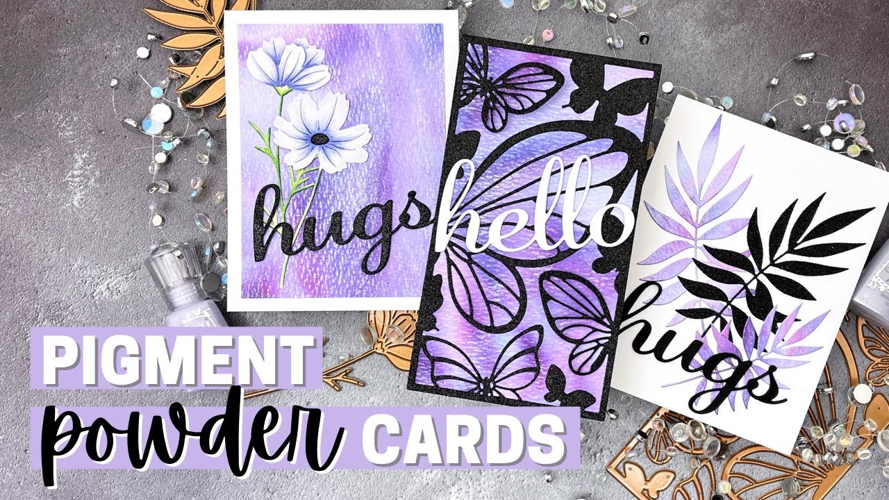 Pigment Powder Cards - Merakiversary YouTube Hop