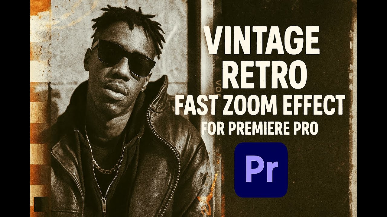 Vintage Retro Fast Zoom Effect for Premiere Pro | 70s-Style Punch-In Motion Transition