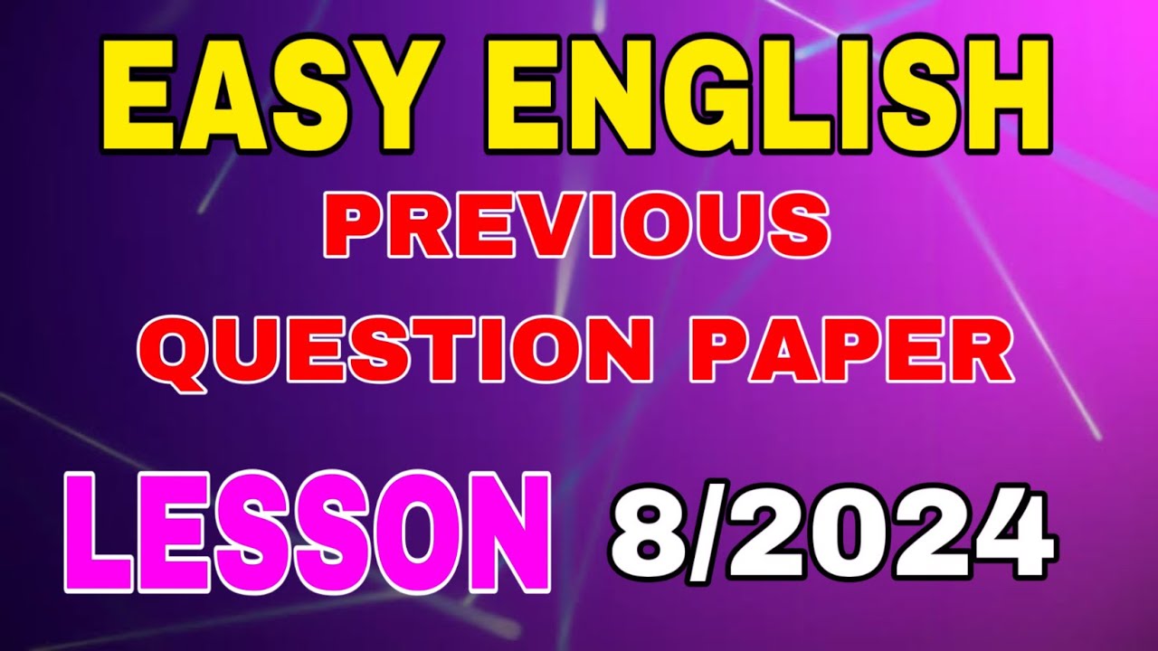 EASY ENGLISH 8/2024 