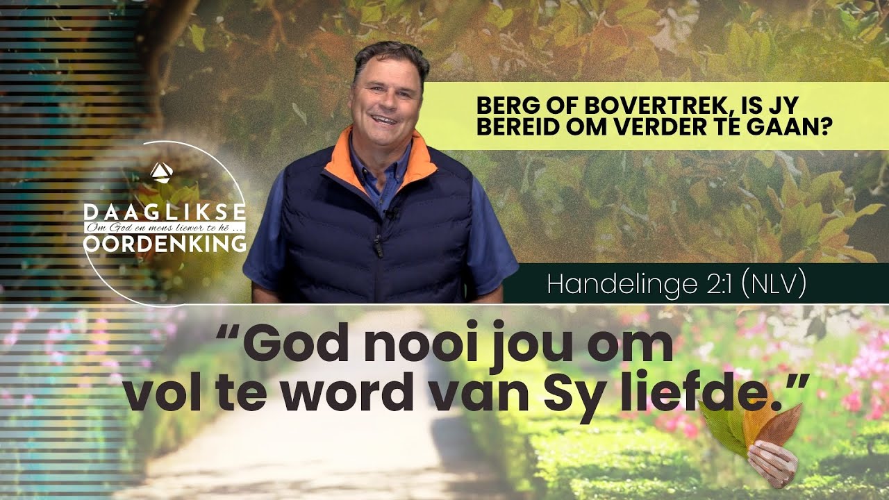 Daaglikse Oordenking - 5 November 2025