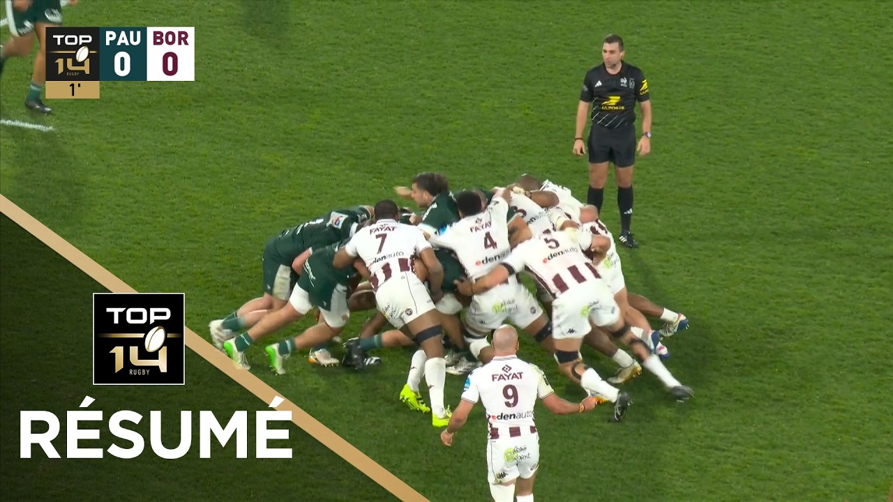 TOP 14 Saison 2025-2026 J18 - Résumé Section Paloise - Union Bordeaux-Bègles