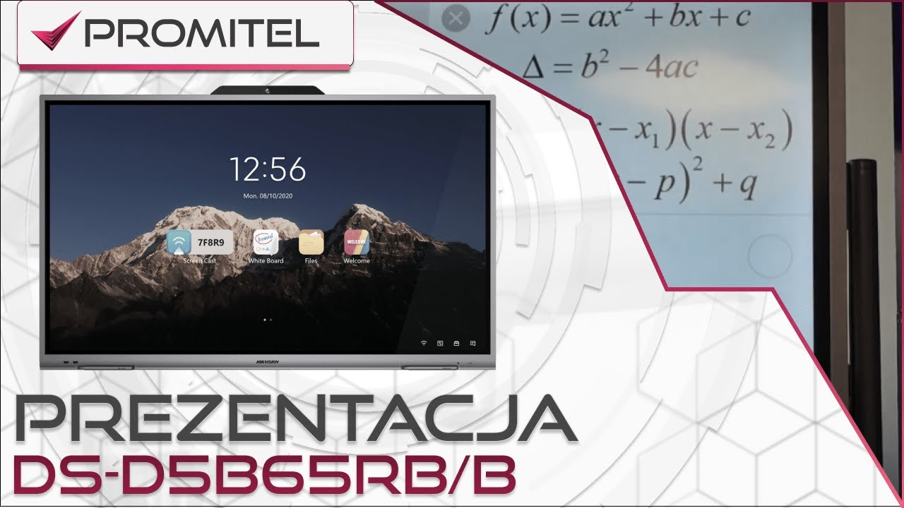 Prezentacja tablicy interaktywnej Hikvision DS-D5B65RB/B