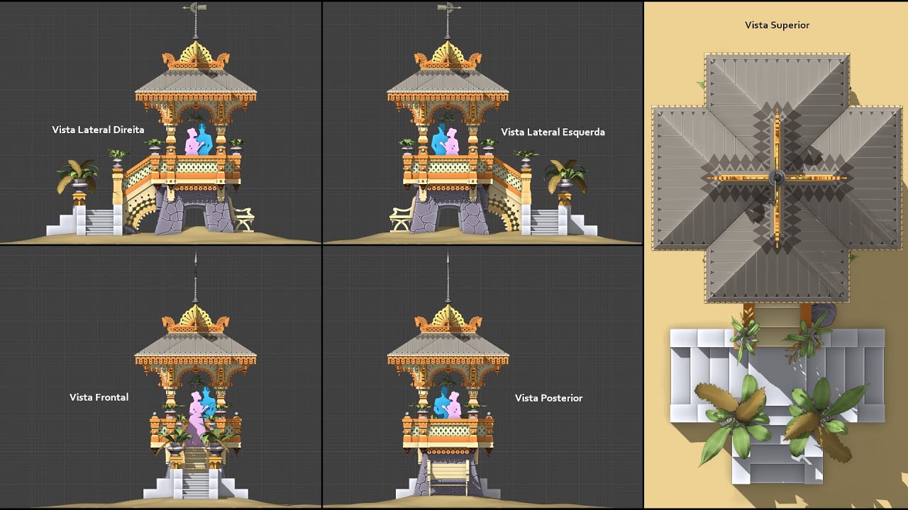 3D Kiosk | Historical Russian Architecture