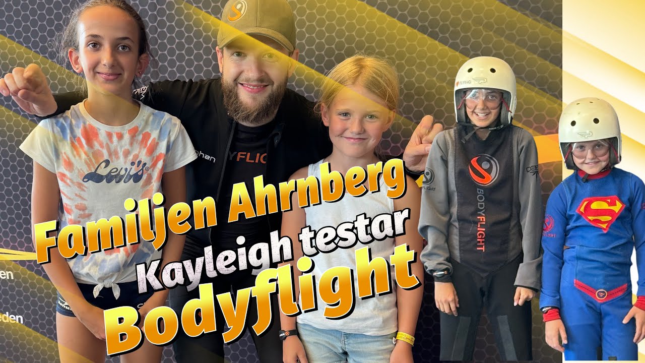 Dags för Kayleigh att äntligen få testa BODYFLIGHT  🦸‍♀️ 🦅 