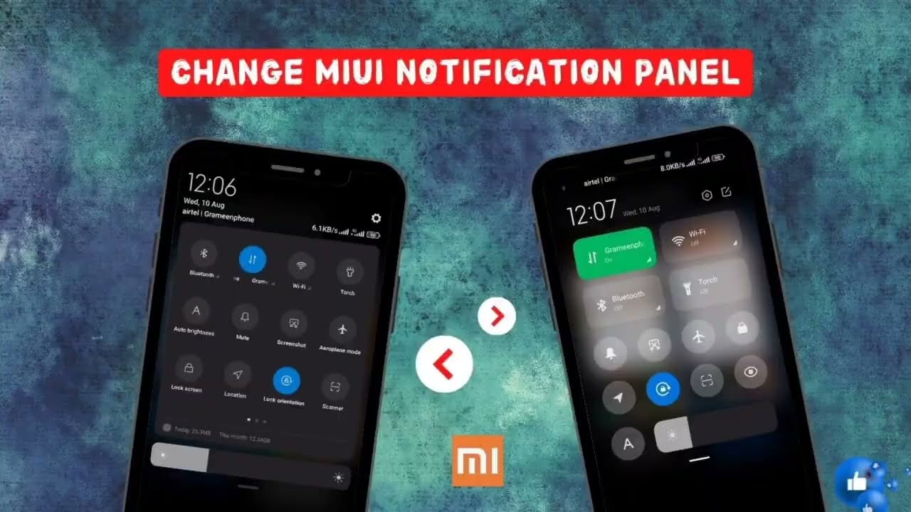 How to change the Notification Panel on Xiaomi MIUI 12