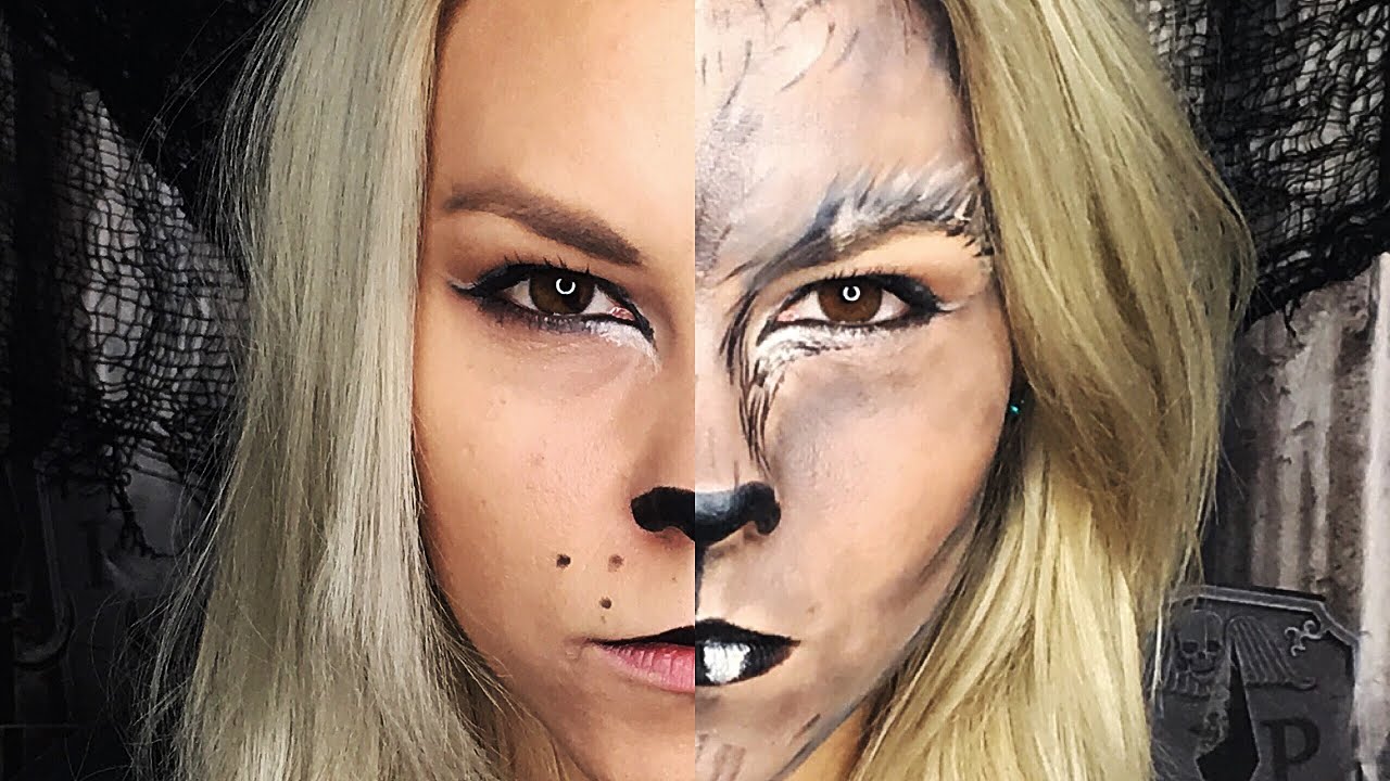 2 in 1 HALLOWEEN Makeup Tutorial | Lion & Werewolf | LifeStyleStories | Judit | en