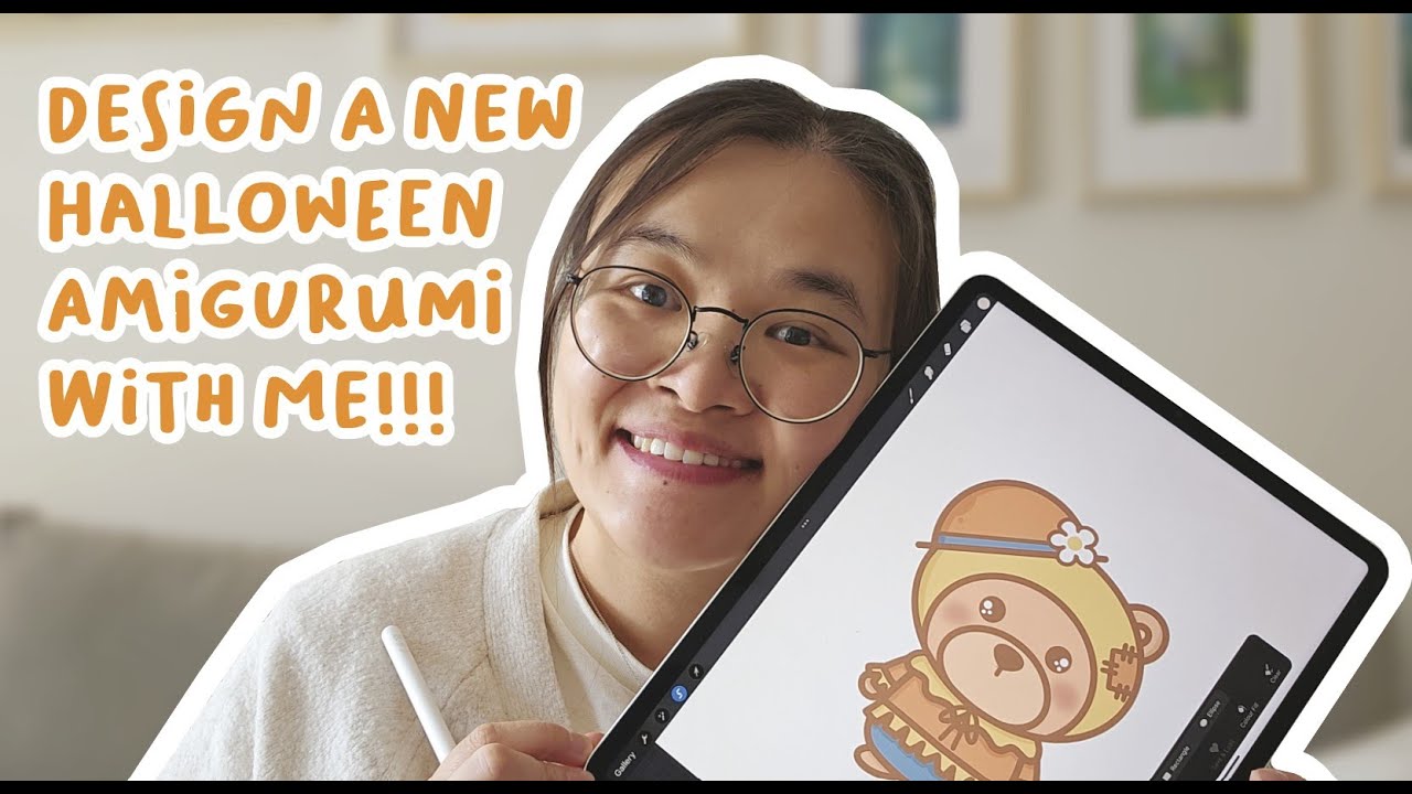 Design a New Halloween Amigurumi with Me | Studio Vlog | Amigurumi Designer | Behind the Scenes