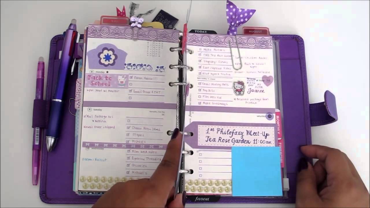 Decorating My Filofax Week #29 & Current Set Up