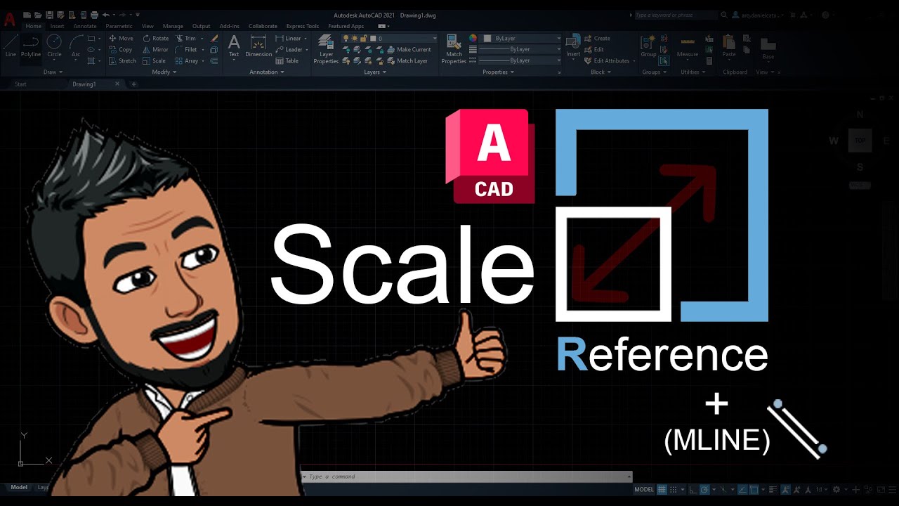 Como usar ESCALA en AutoCAD - aprende a usar ESCALA CON REFERENCIA