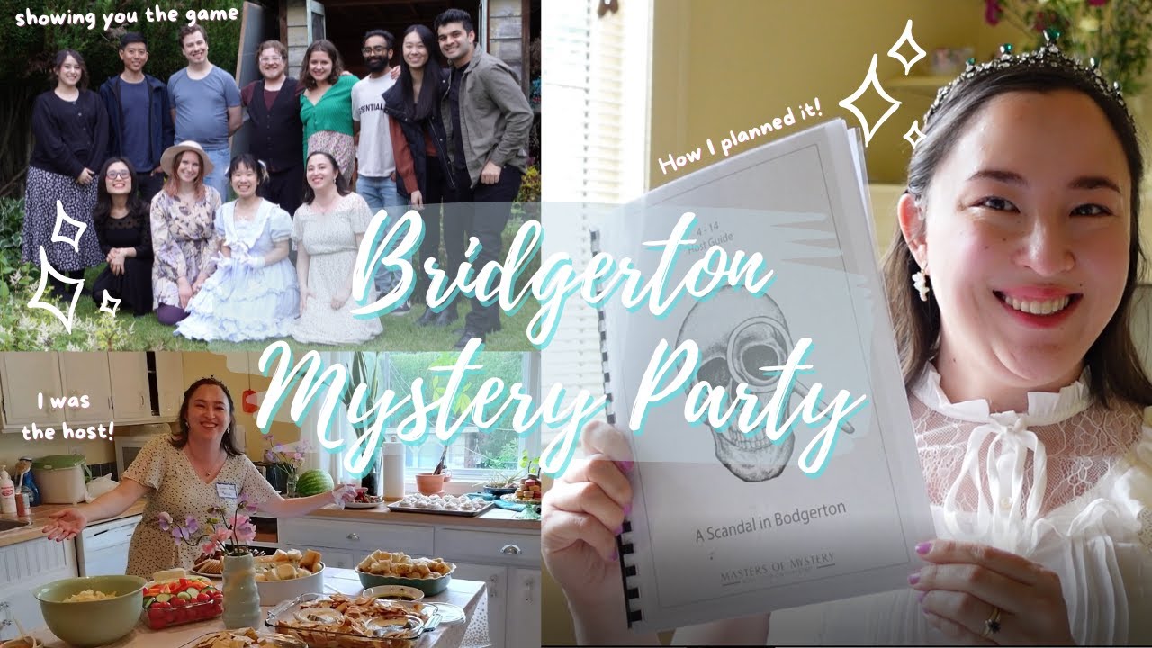 I hosted a Bridgerton Mystery Party ✨🔎🍰