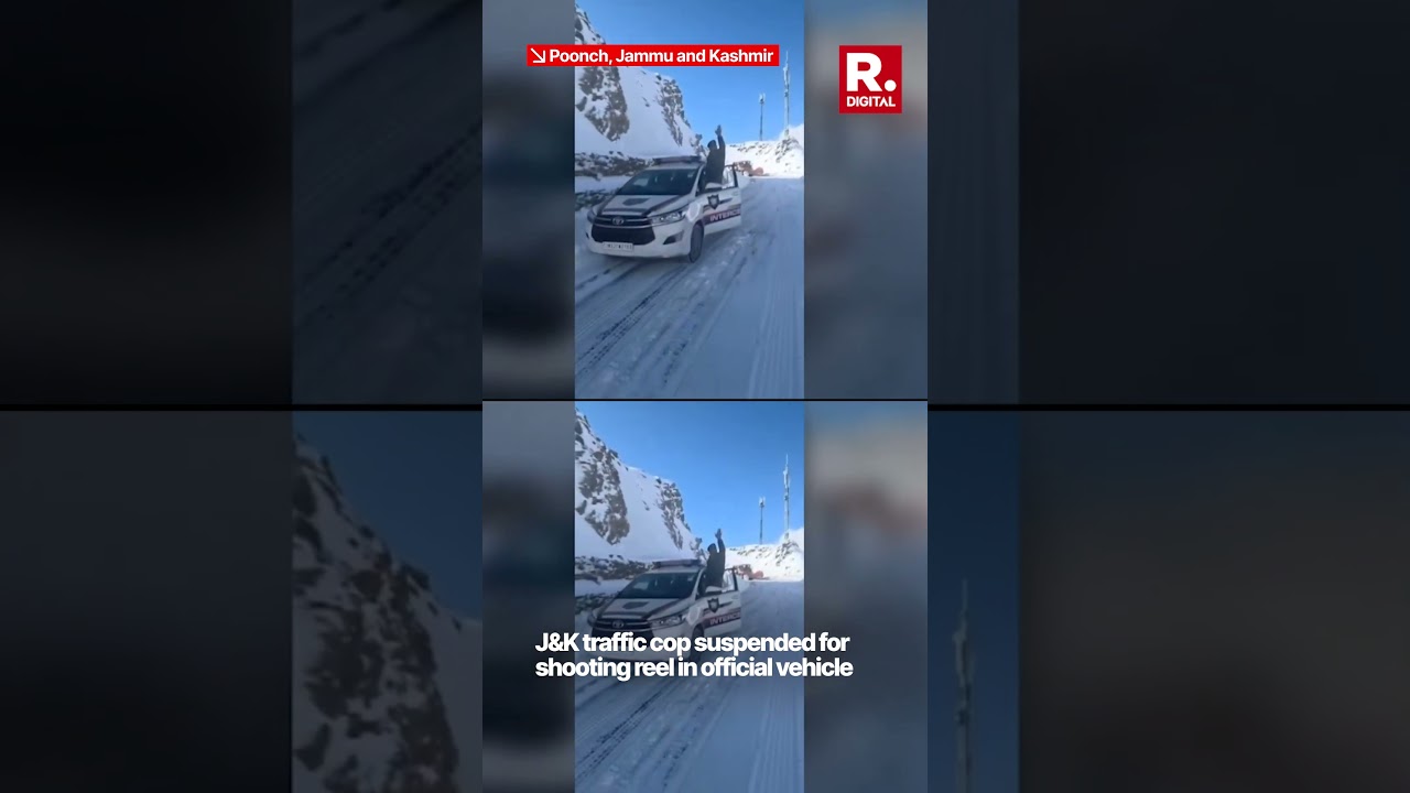 J&K Traffic Cop Suspended for Shooting Reel in Official Vehicle
