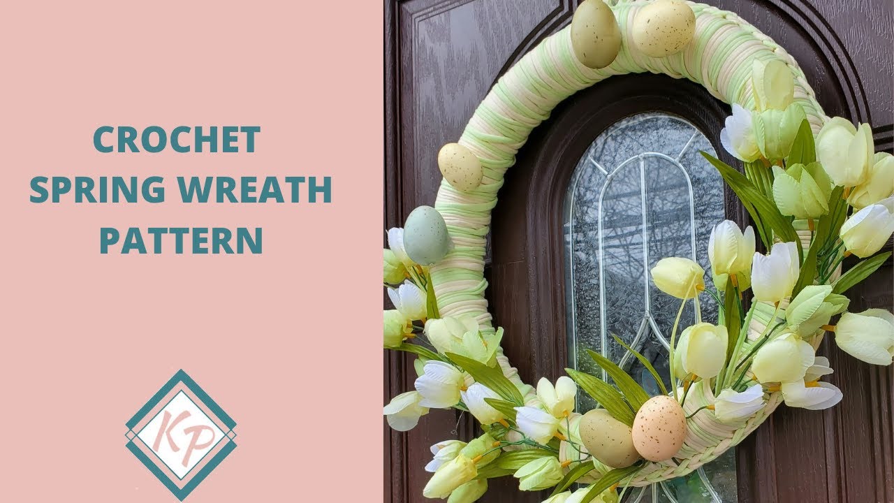 Crochet wreath free pattern tutorial