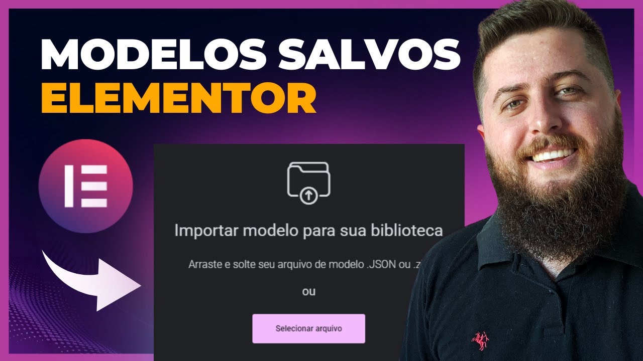 Como Importar e Exportar MODELOS DE PÁGINAS no Elementor [Templates .json]