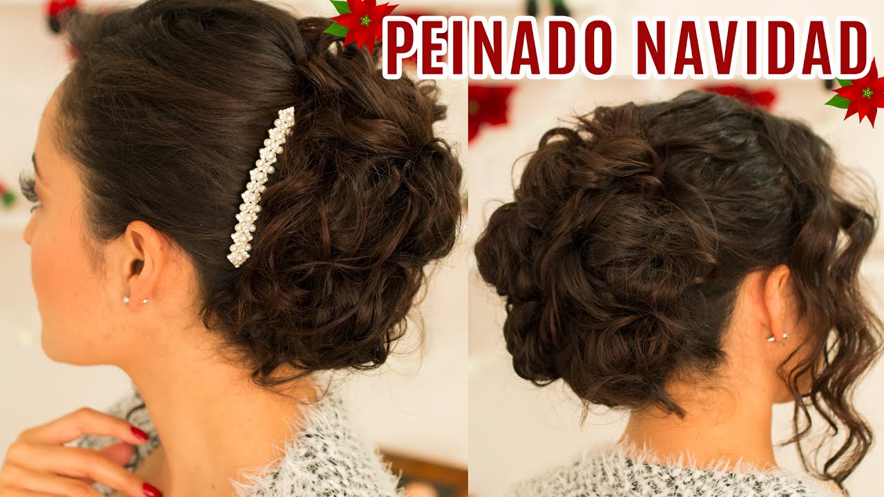 PEINADO PARA FIESTAS DE NAVIDAD *Fabi Ortiz