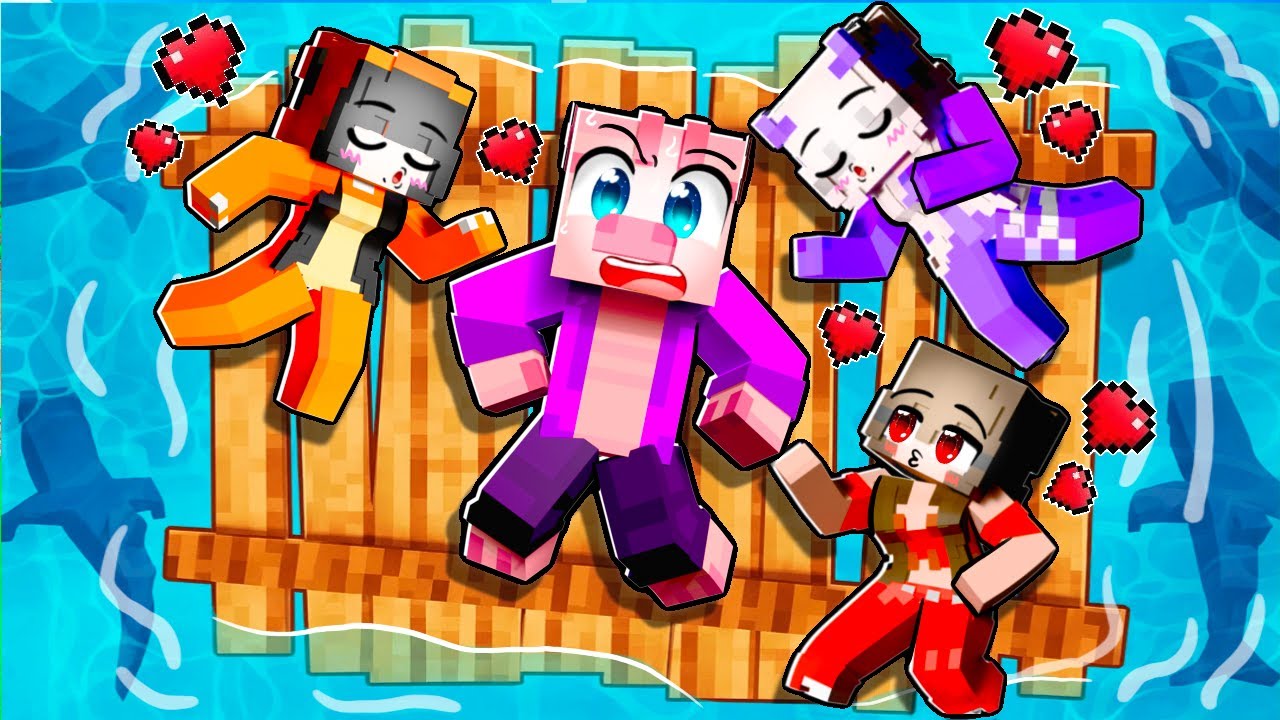 ZTROSKOTAL jsem na OPUŠTĚNÉM OSTROVĚ s HOLKAMA v Minecraftu!