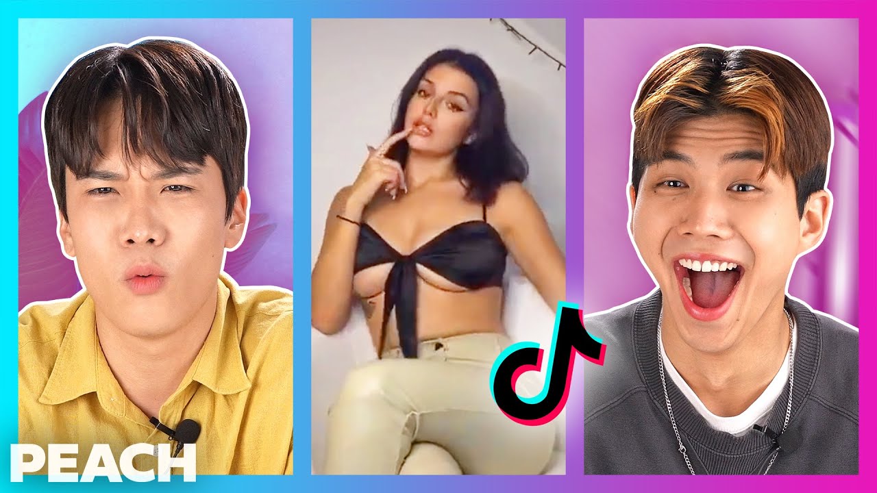 Koreans React To TikTok's Shoe Flip Challenge For The First Time (Shoe Transition) | Peach Korea